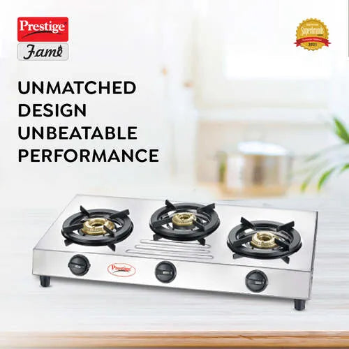PG 40211 FAME 3B SS GAS STOVE PG 40211 FAME 3B SS GAS STOVE